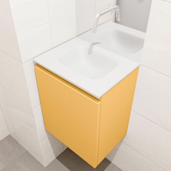 waschtisch set gäste wc OLAN 40 cm gelb FK75342550
