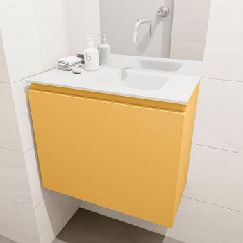 waschtisch set gäste wc OLAN 60 cm gelb FK75342560