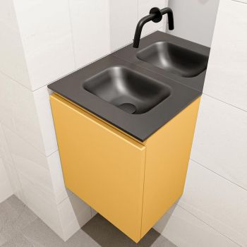 waschtisch set gäste wc OLAN 40 cm gelb FK75342898