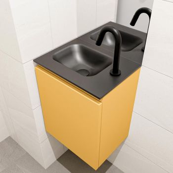 waschtisch set gäste wc OLAN 40 cm gelb FK75342899