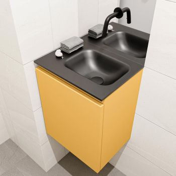 waschtisch set gäste wc OLAN 40 cm gelb FK75342902