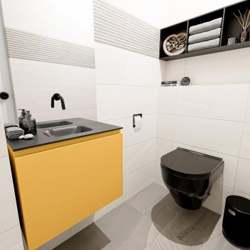 waschtisch set gäste wc OLAN 60 cm gelb FK75342904