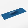 waschtisch einbau mineralwerkstoff EDEN 70 cm becken mittig blau F50110Jeans