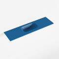 waschtisch einbau mineralwerkstoff EDEN 80 cm becken mittig blau F50113Jeans