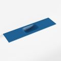 waschtisch einbau mineralwerkstoff EDEN 90 cm becken mittig blau F50116Jeans