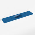 waschtisch einbau mineralwerkstoff EDEN 100 cm becken mittig blau F50119Jeans