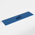 waschtisch einbau mineralwerkstoff LEX 120 cm becken mittig blau F51125Jeans