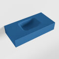 waschtisch freihängend mineralwerkstoff LEX 60 cm becken mittig blau F52107Jeans