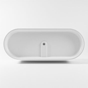 badewanne mineralwerkstoff serie nobel 180 cm weiß matt 230 liter