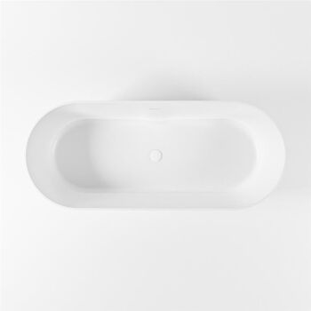 badewanne mineralwerkstoff serie nobel 180 cm weiß matt 230 liter