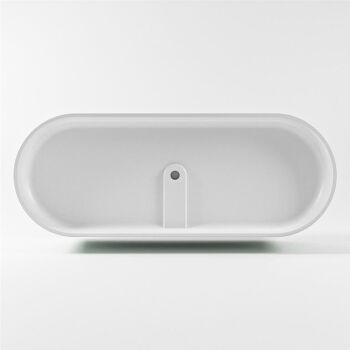 badewanne mineralwerkstoff serie nobel 180 cm außen minze innen weiß matt 230 liter