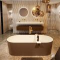 badewanne mineralwerkstoff serie nobel 180 cm außen rost innen weiß matt 230 liter