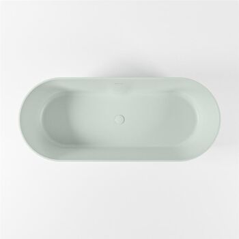 badewanne mineralwerkstoff serie nobel 180 cm minze matt 230 liter
