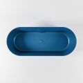 badewanne mineralwerkstoff serie nobel 180 cm blau matt 230 liter