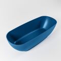 badewanne mineralwerkstoff serie rock 170 cm blau matt 190 liter