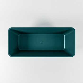badewanne mineralwerkstoff serie lundy 170 cm ozeanblau matt 201 liter