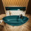 badewanne mineralwerkstoff serie holm 180 cm ozeanblau matt 180 liter