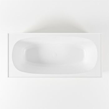 badewanne mineralwerkstoff serie freeze 180 cm außen leinen innen weiß matt 190 liter