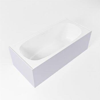 badewanne mineralwerkstoff serie freeze 180 cm außen lavendel innen weiß matt 190 liter