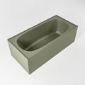 badewanne mineralwerkstoff serie freeze 180 cm army grün matt 190 liter