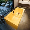 badewanne mineralwerkstoff serie freeze 180 cm gelb matt 190 liter