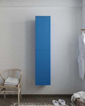 BEAM 160cm Hochschrank farbe blau mit 2 t&uuml;ren