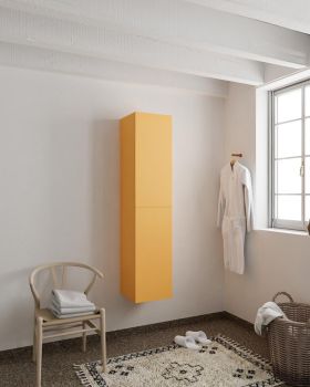 BEAM 160cm Hochschrank farbe gelb mit 2 türen