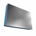 CUBB spiegelschrank 100x70x16cm farbe blau mit 2 türen