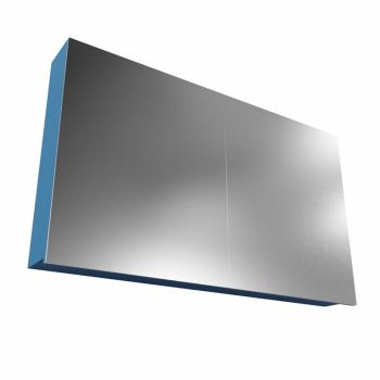 CUBB spiegelschrank 120x70x16cm farbe blau mit 2 türen