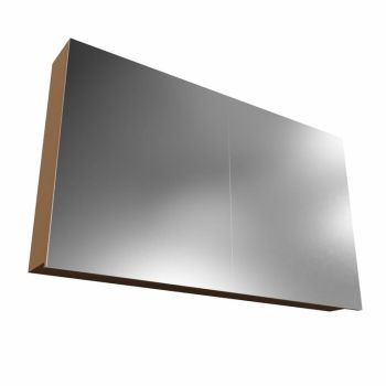 CUBB spiegelschrank 120x70x16cm farbe rost mit 2 türen