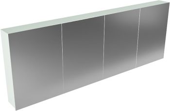 CUBB spiegelschrank 200x70x16cm farbe minze mit 4 türen