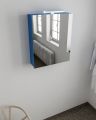 CUBB spiegelschrank 60x70x16cm farbe blau mit 1 tür