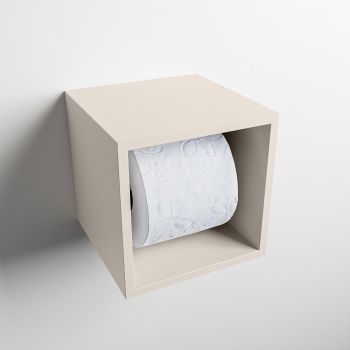 toilettenpapierhalter solid surface würfel leinen