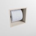 toilettenpapierhalter solid surface würfel leinen