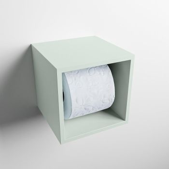 toilettenpapierhalter solid surface w&uuml;rfel minze