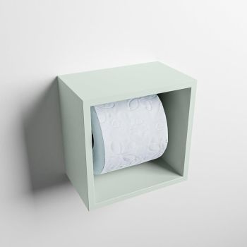 toilettenpapierhalter solid surface w&uuml;rfel minze
