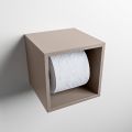 toilettenpapierhalter solid surface würfel taupe