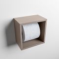 toilettenpapierhalter solid surface würfel taupe