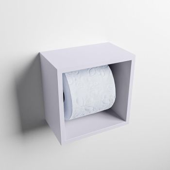 toilettenpapierhalter solid surface w&uuml;rfel lavendel