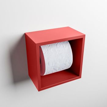 toilettenpapierhalter solid surface w&uuml;rfel rot