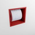 toilettenpapierhalter solid surface würfel rot
