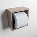 toilettenpapierhalter solid surface halbe würfel taupe
