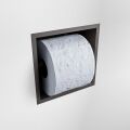 toilettenpapierhalter solid surface halbe würfel dunkelgrau