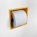 toilettenpapierhalter solid surface halbe würfel gelb