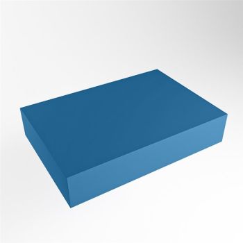 aufsatzplatte l freih&auml;ngend solid surface 60 cm blau...