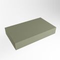 aufsatzplatte l freihängend solid surface 70 cm army grün m49847ar