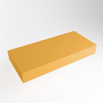 aufsatzplatte l freihängend solid surface 90 cm gelb m49849ch