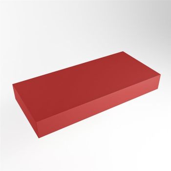aufsatzplatte l freih&auml;ngend solid surface 90 cm rot...