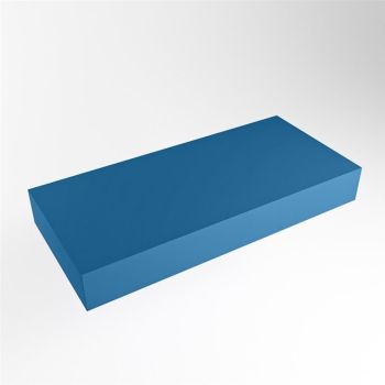 aufsatzplatte l freih&auml;ngend solid surface 90 cm blau...
