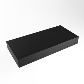 aufsatzplatte l freihängend solid surface 90 cm schwarz m49849ub
